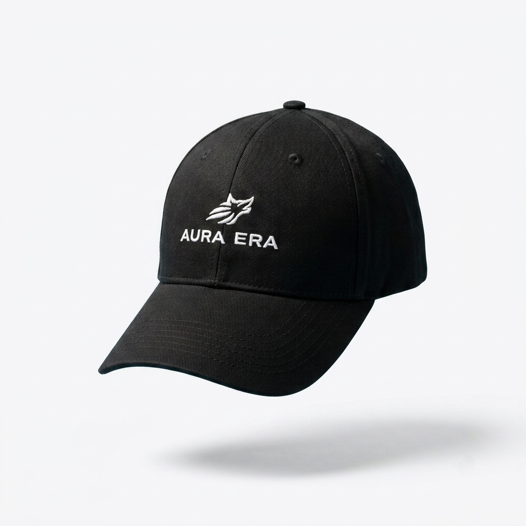 Black AURA ERA Signature Cotton Cap